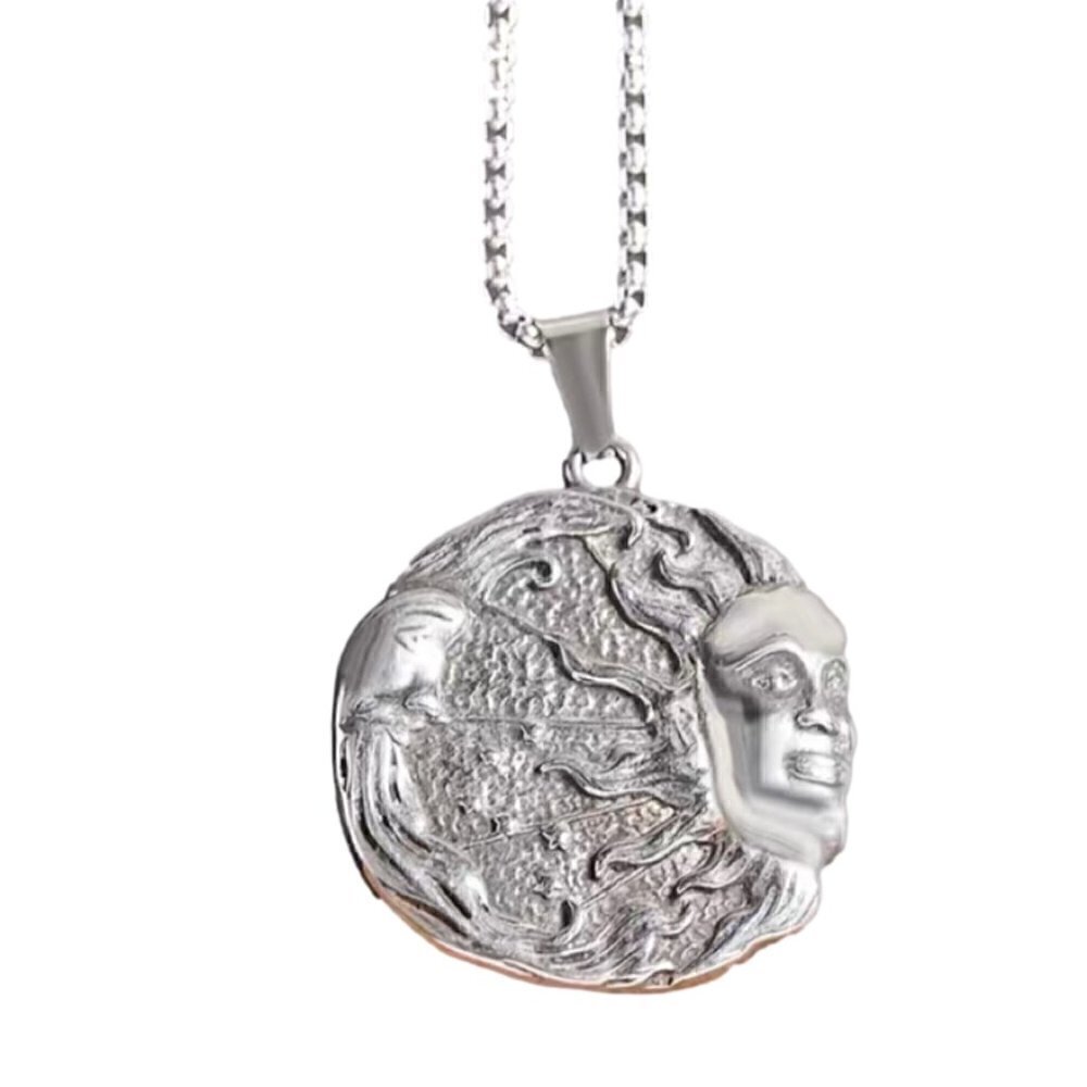 Sun and Moon Pendant and Necklace #1403 - Picture 3 of 10